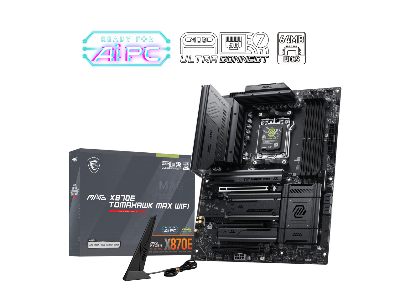 Msi Mag X870E Tomahawk Max Wif - X870E Atx Motherboard ulasan dan harga